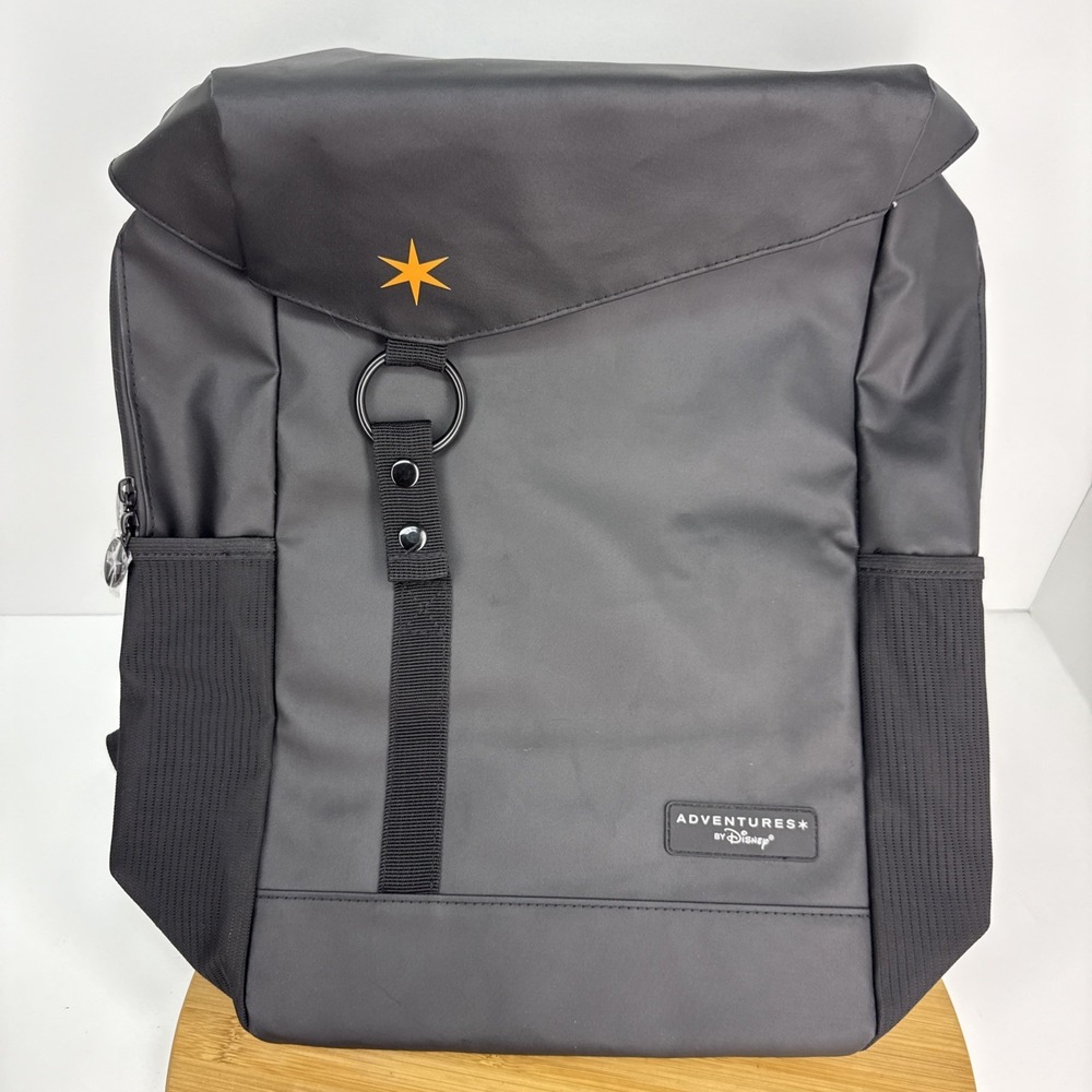 Adventures by Disney Backpack Black Travel Bag  NWOT Recycled Materials